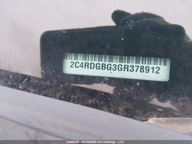 Aukcja sprzedaży 2016 Dodge Grand Caravan Se, vin: 2C4RDGBG3GR378912, numer aukcji: 12486420