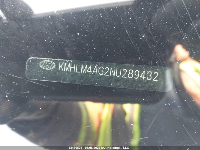 12486504 :رقم المزاد ، KMHLM4AG2NU289432 vin ، 2022 Hyundai Elantra Sel مزاد بيع