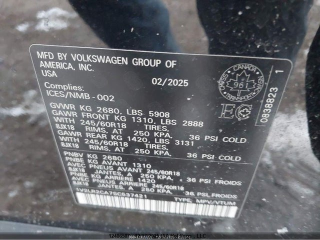 Volkswagen ATLAS SE 2025 1V2LR2CA7SC537421 Image 10