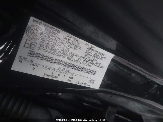 1FADP3R41JL263205 Ford Focus