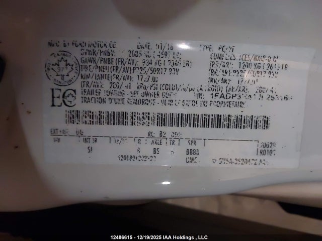 1FADP3R41JL263169 Ford Focus