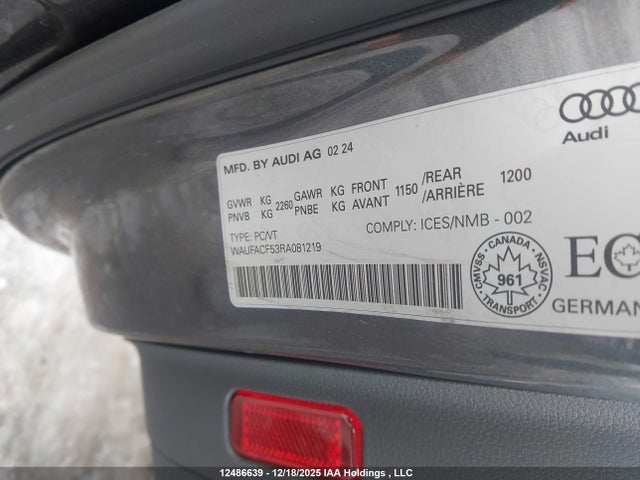 Audi A5 45 Progressiv 2024 WAUFACF53RA081219 Image 19