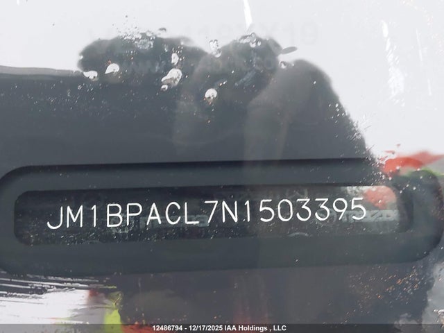 12486794 :رقم المزاد ، JM1BPACL7N1503395 vin ، 2022 Mazda Mazda3 مزاد بيع