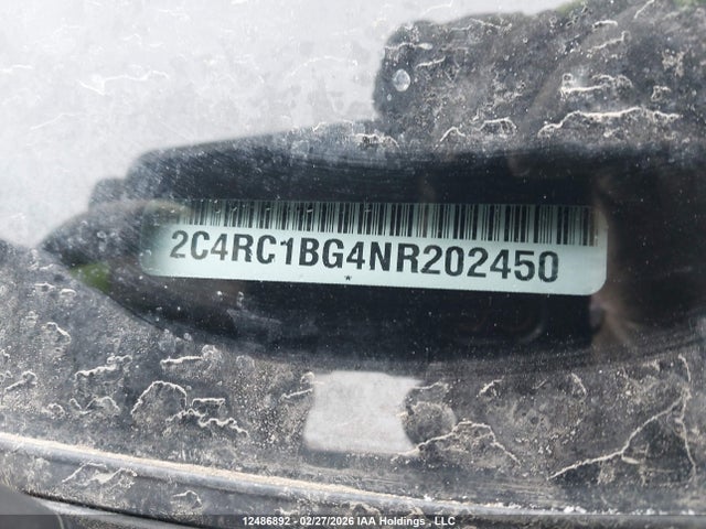 2022 Chrysler Pacifica Touring L მანქანა იყიდება აუქციონზე, vin: 2C4RC1BG4NR202450, აუქციონის ნომერი: 12486892