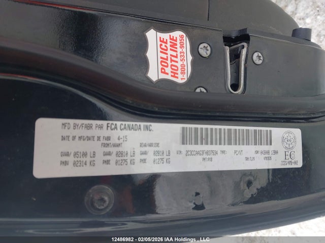 Chrysler 300C 2015 2C3CCAAG3FH837534 Image 9