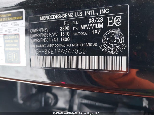 4JGFF8KE1PA947032 Mercedes-Benz Gls 63 Amg 4matic