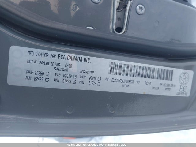 12487083 :رقم المزاد ، 2C3CCAGG4JH309078 vin ، 2018 Chrysler 300 S مزاد بيع