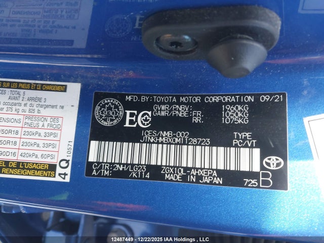 JTNKHMBX0M1128723 Toyota C-HR