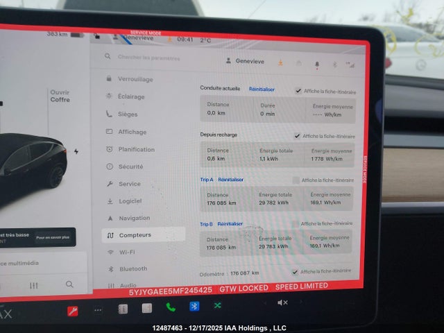5YJYGAEE5MF245425 Tesla Model Y Long Range