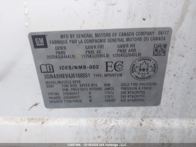 2GNAXHEV4J6168551 Chevrolet EQUINOX LS