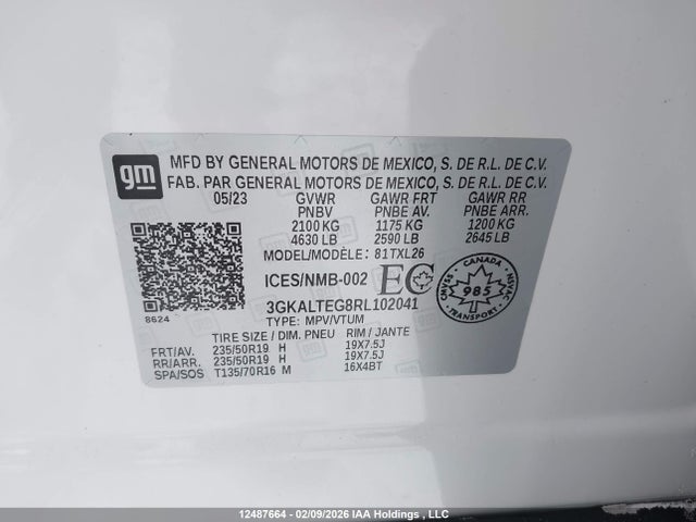 3GKALTEG8RL102041 GMC Terrain