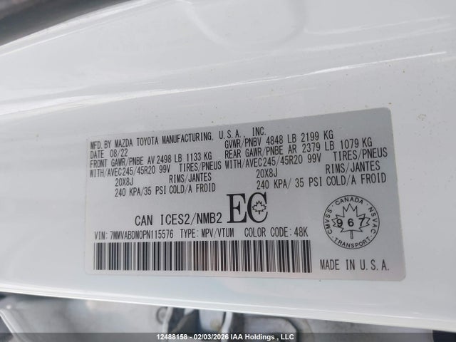 7MMVABDM0PN115576 Mazda CX-50