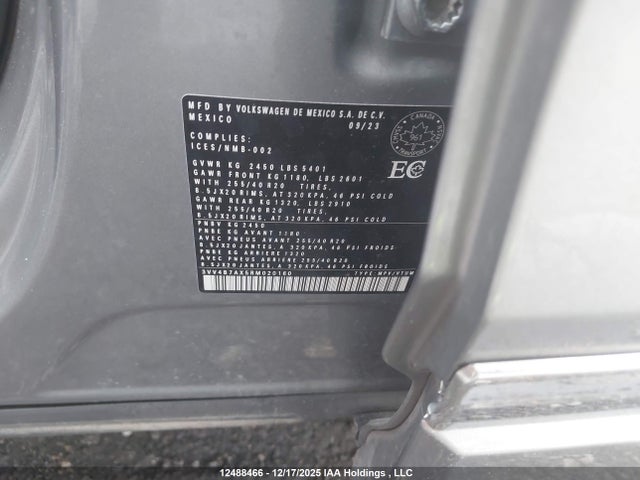 3VV4B7AX5RM020160 Volkswagen Tiguan Sel R-line Black