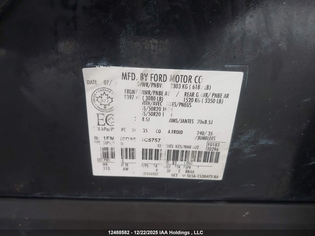Ford 3.5l ti-vct 2018 1FM5K8D85JGC57576 Image 9