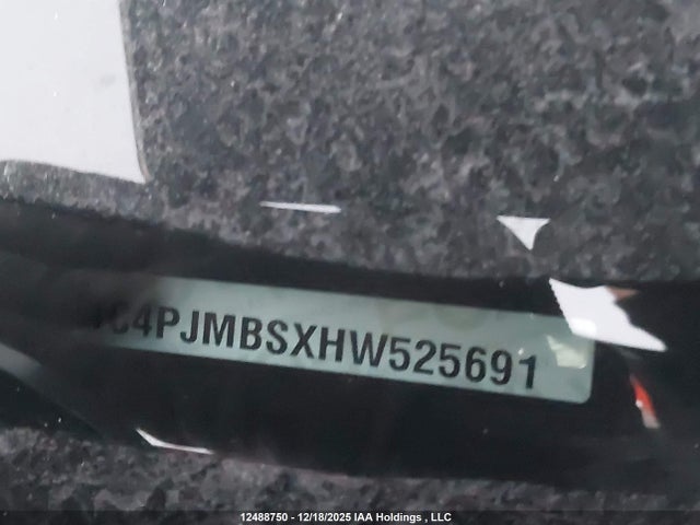 1C4PJMBSXHW525691 Jeep Cherokee Trailhawk
