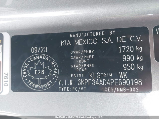 KIA Forte 2023 3KPF34AD4PE690198 Image 9