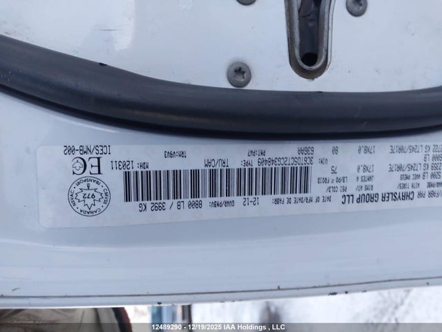 Продаж на аукціоні авто 2012 Dodge Ram 2500 St, vin: 3C6TD5CT2CG348409, номер лоту: 12489290