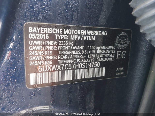 5UXWX7C57H0S19750 BMW X3 Xdrive35i