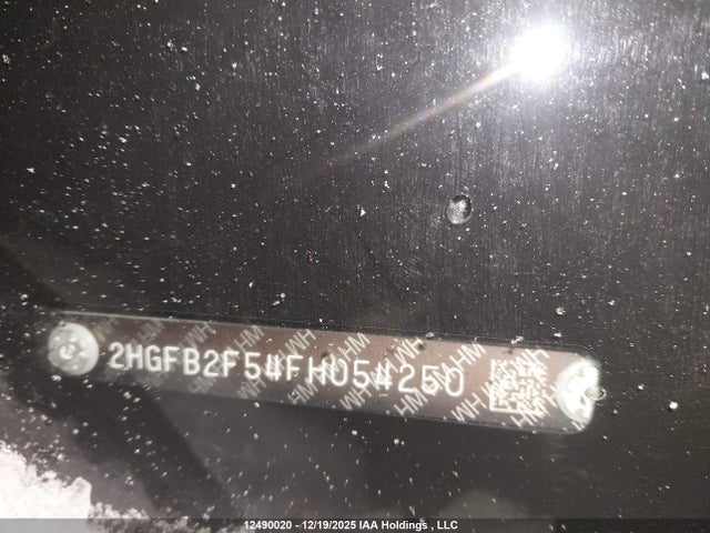 Aukcja sprzedaży 2015 Honda Civic Ex, vin: 2HGFB2F54FH054250, numer aukcji: 12490020