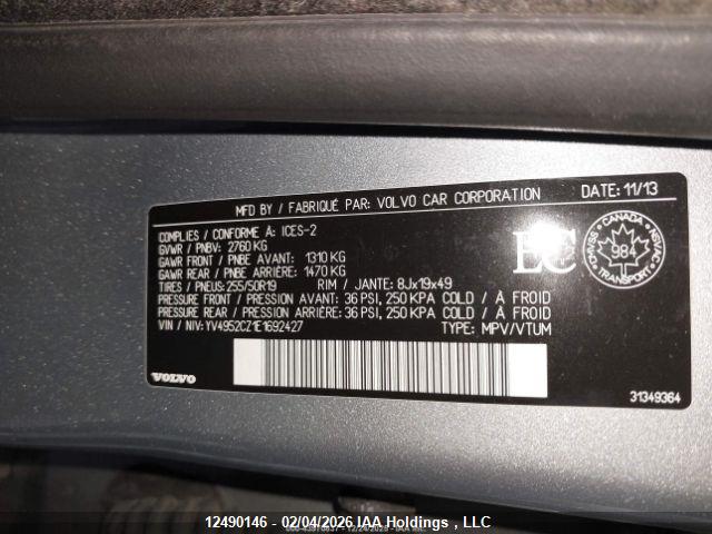 YV4952CZ1E1692427 Volvo XC90 3.2