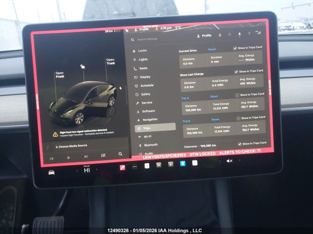 Продаж на аукціоні авто 2023 Tesla Model Y Rwd, vin: LRWYGDFD3PC163103, номер лоту: 12490326