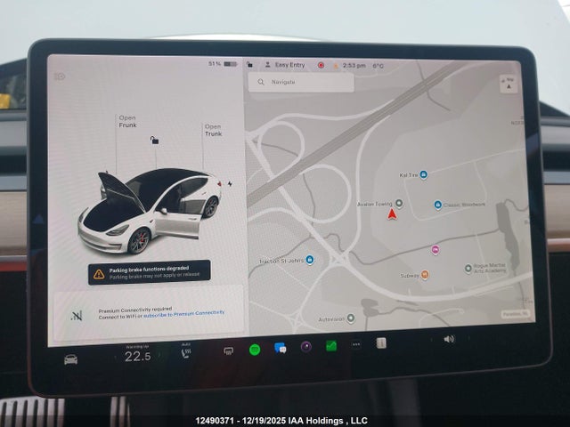 5YJ3E1EC7NF109720 Tesla MODEL 3