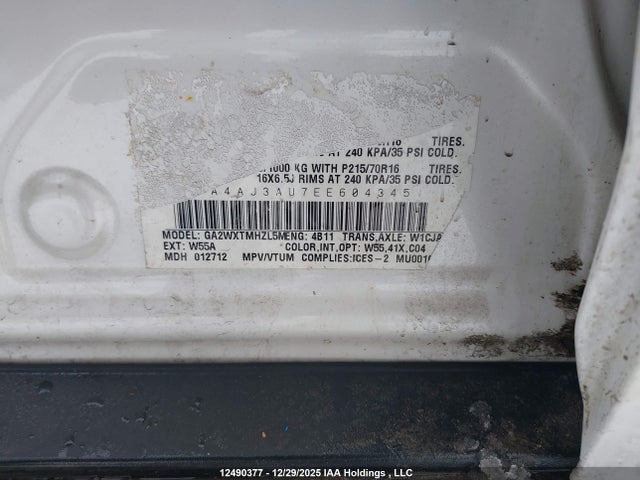 Mitsubishi RVR 2014 4A4AJ3AU7EE604345 Image 9