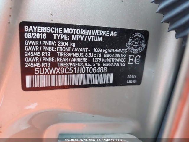 5UXWX9C51H0T06488 BMW X3 Xdrive28i
