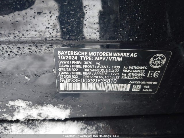 5UX33EU0XS9Y35810 BMW X5 M60i