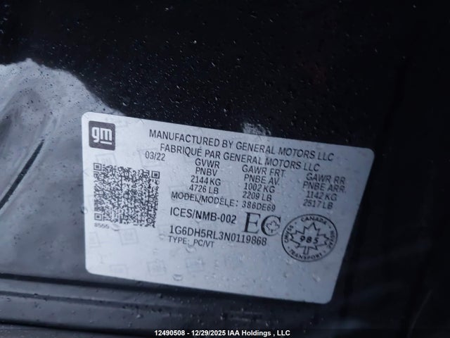 1G6DH5RL3N0119868 Cadillac CT4-V