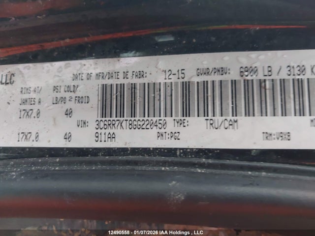 3C6RR7KT8GG220450 RAM 1500 St