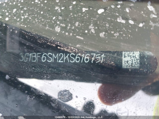 3G1BF6SM2KS616751 Chevrolet Cruze Premier