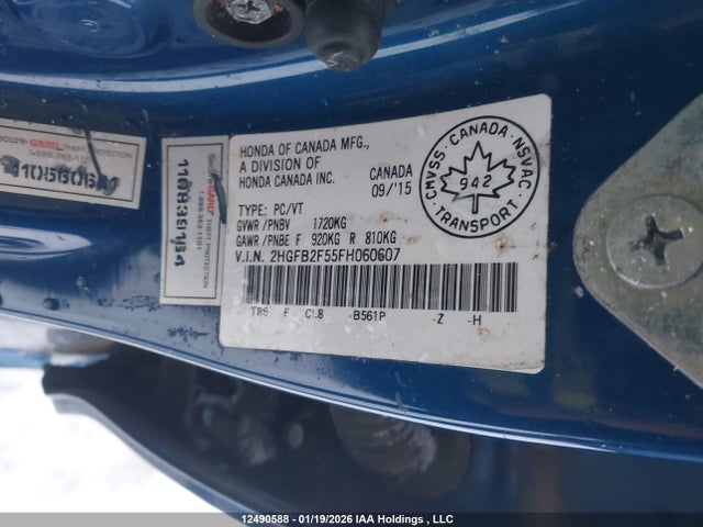 2HGFB2F55FH060607 Honda CIVIC EX