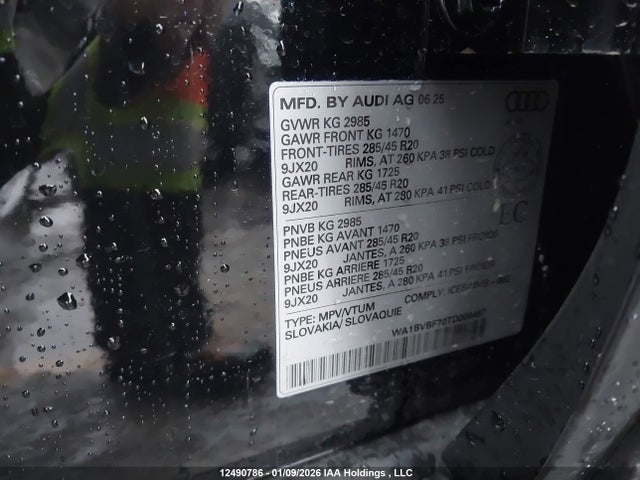 WA1BVBF70TD000467 Audi Q7 55