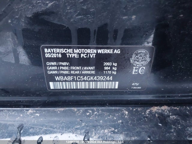 WBA8F1C54GK439244 BMW 328d Xdrive