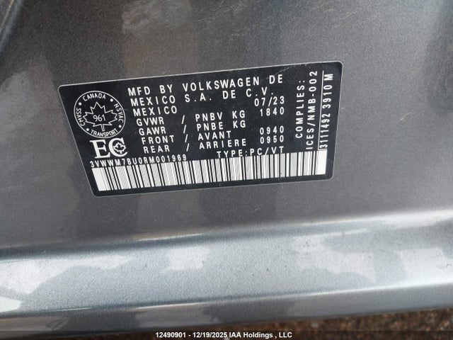 Volkswagen Jetta Comfortline 2024 3VWWM7BU0RM001969 Image 9