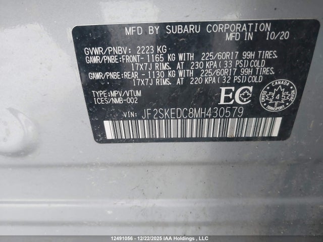Subaru Forester Premium 2021 JF2SKEDC8MH430579 Image 9