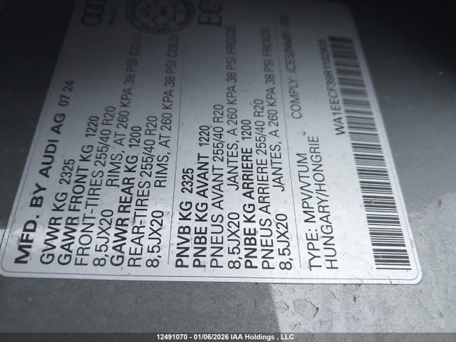 WA1EECF39R1182809 Audi Q3
