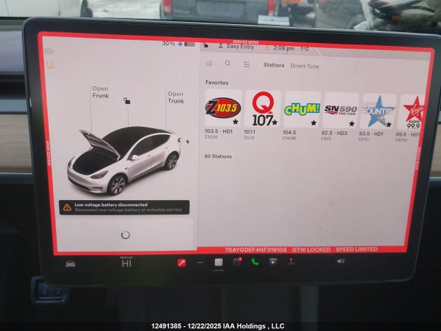 7SAYGDEF4NF319108 Tesla Model Y Performance