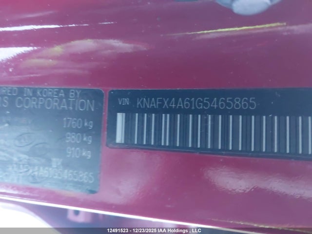 KIA mpi nu 2016 KNAFX4A61G5465865 Image 9