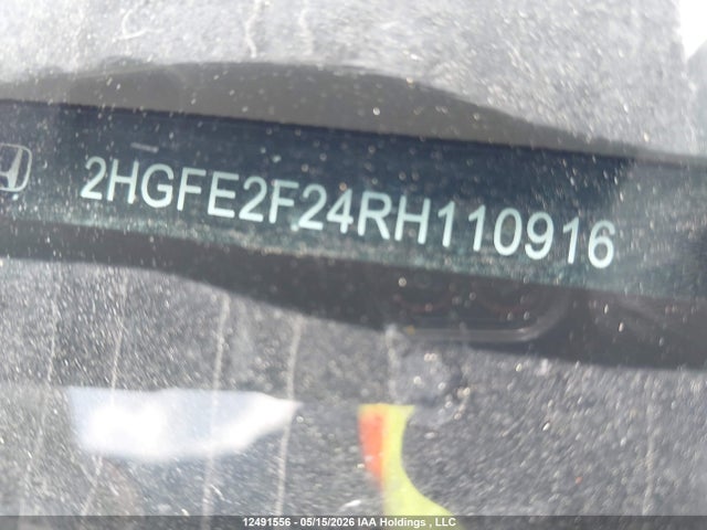 Aukcja sprzedaży 2024 Honda Civic Lx, vin: 2HGFE2F24RH110916, numer aukcji: 12491556