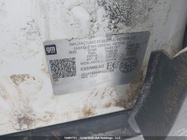 1G1FY6S04P4162308 Chevrolet Bolt Euv Lt