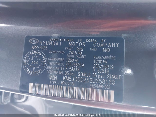 Hyundai Tucson Ultimate 2025 KM8JDDD25SU358133 Image 9
