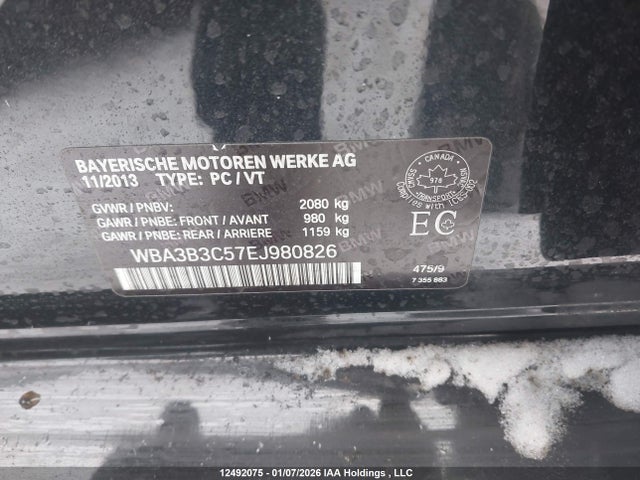 Aukcja sprzedaży 2014 Bmw 328i Xdrive, vin: WBA3B3C57EJ980826, numer aukcji: 12492075