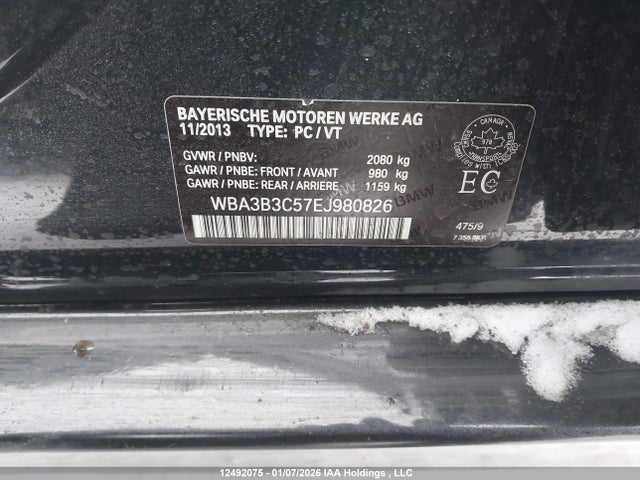 Aukcja sprzedaży 2014 Bmw 328i Xdrive, vin: WBA3B3C57EJ980826, numer aukcji: 12492075
