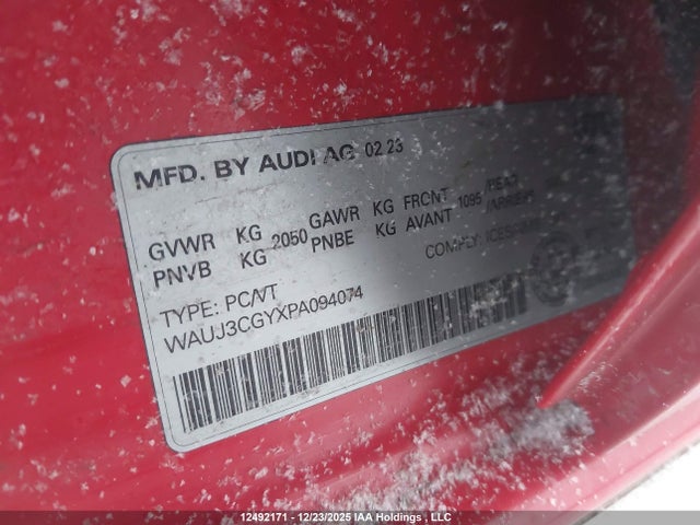 WAUJ3CGYXPA094074 Audi S3 Prestige