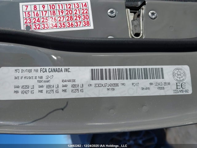 2C3CDXJG7JH203586 Dodge CHARGER GT