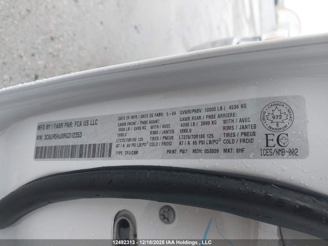 3C6UR5HJ0RG312353 RAM 2500 Tradesman