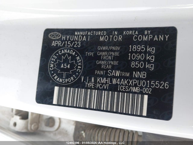 KMHLW4AKXPU015526 Hyundai Elantra N Dct
