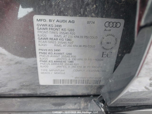 WA1EAAFY3R2140268 Audi Q5 Premium Plus 45